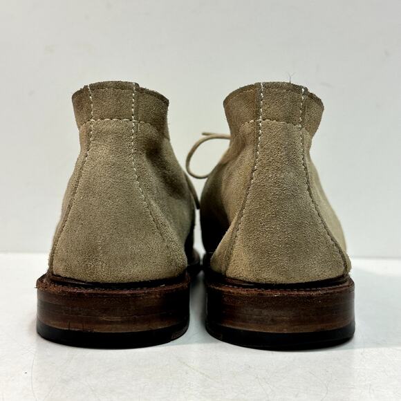 EXCELLENT Alden Restoration 1494 Unlined Chukka Boot (Tan Suede) Made in USA 13 - Picture 6 of 11